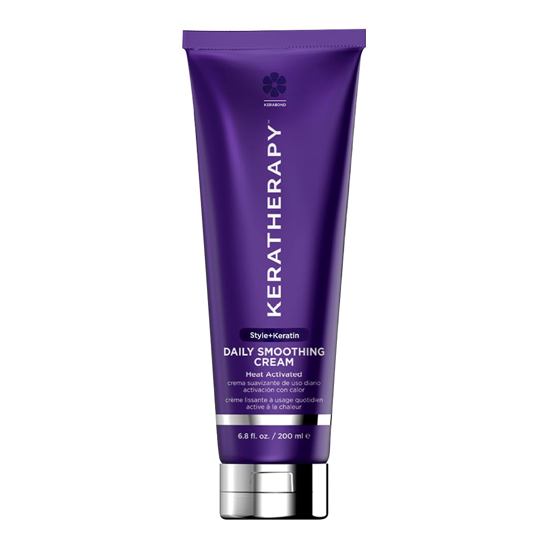 KERATHERAPY front packaging showing tube and label, easy-identify benefit of smoothing
