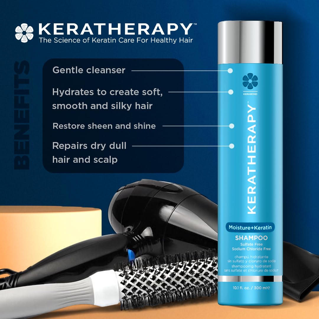 KERATHERAPY aloe vera and willow bark ingredients emphasizing soothing and strengthening