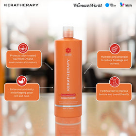 KERATHERAPY red raspberry seed oil ingredient bottle emphasizing antioxidant nourishment