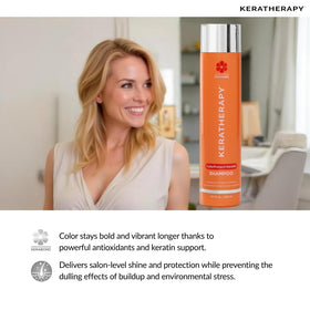 KERATHERAPY kerabond graphic showing deeper hair bonding benefit