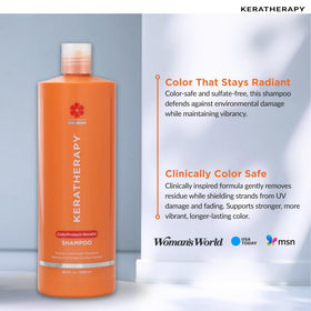 KERATHERAPY keratin texture close-up highlighting reinforcement