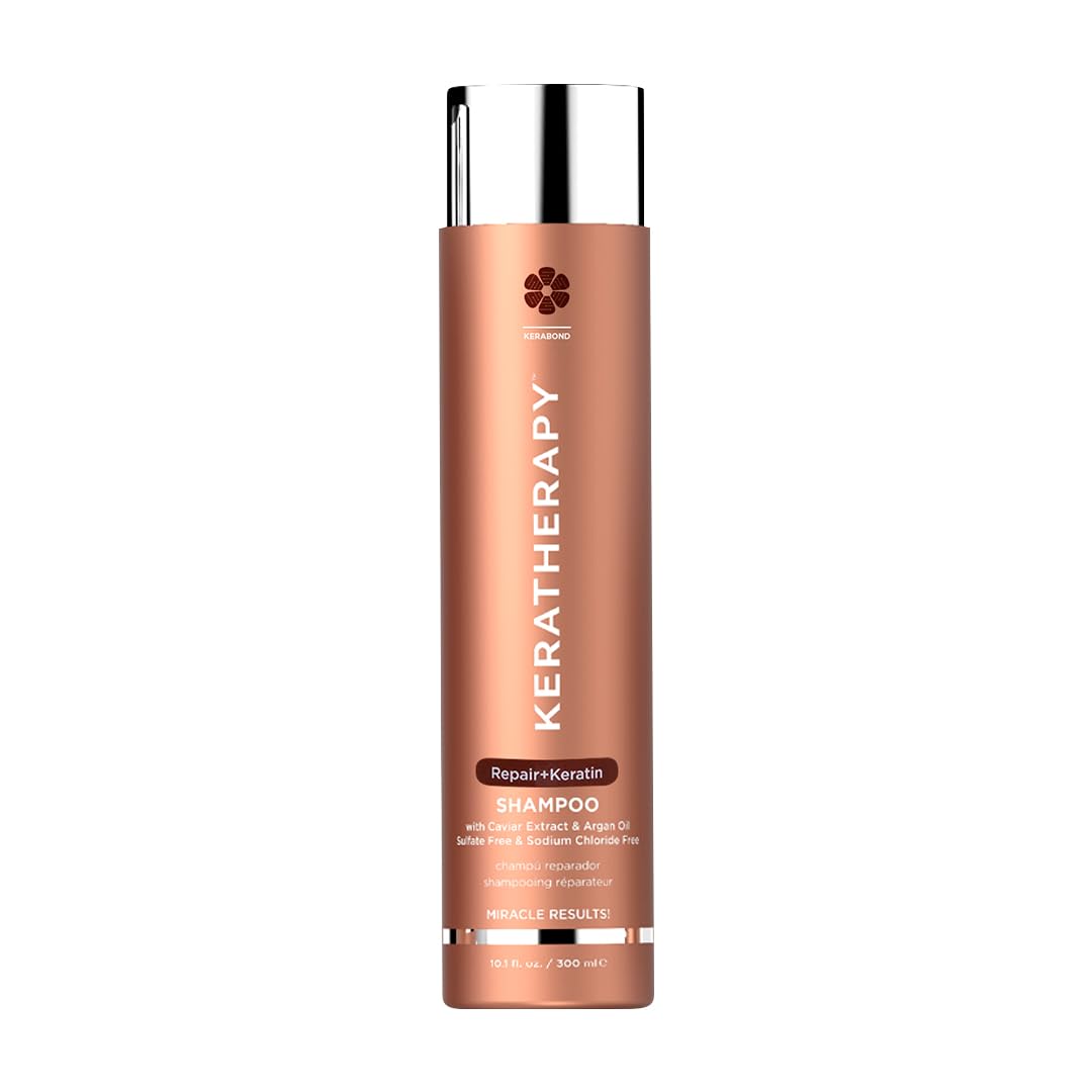 KERATHERAPY bottle front packaging showing product name and benefit