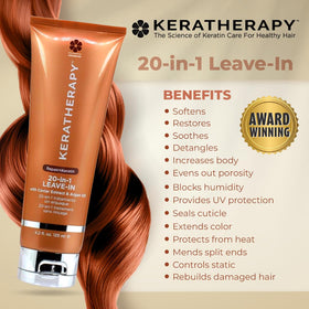 KERATHERAPY creamy-fine texture close-up demonstrating non-greasy finish