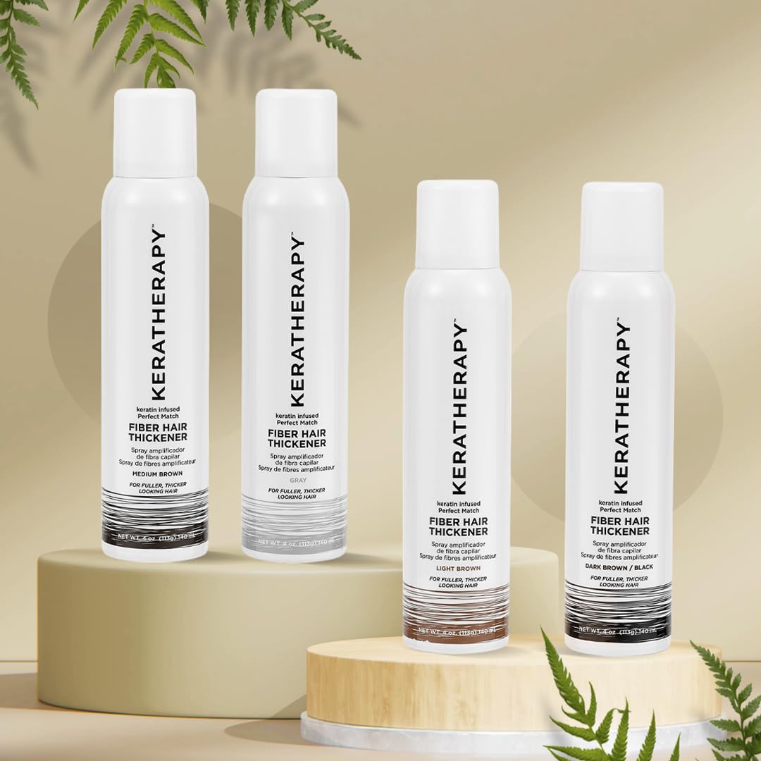 KERATHERAPY product label and ingredients panel showing keratin formula and usage details
