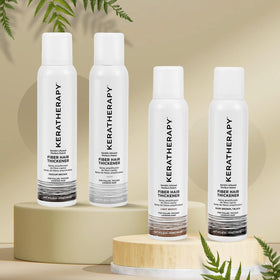 KERATHERAPY product label and ingredients panel showing keratin formula and usage details