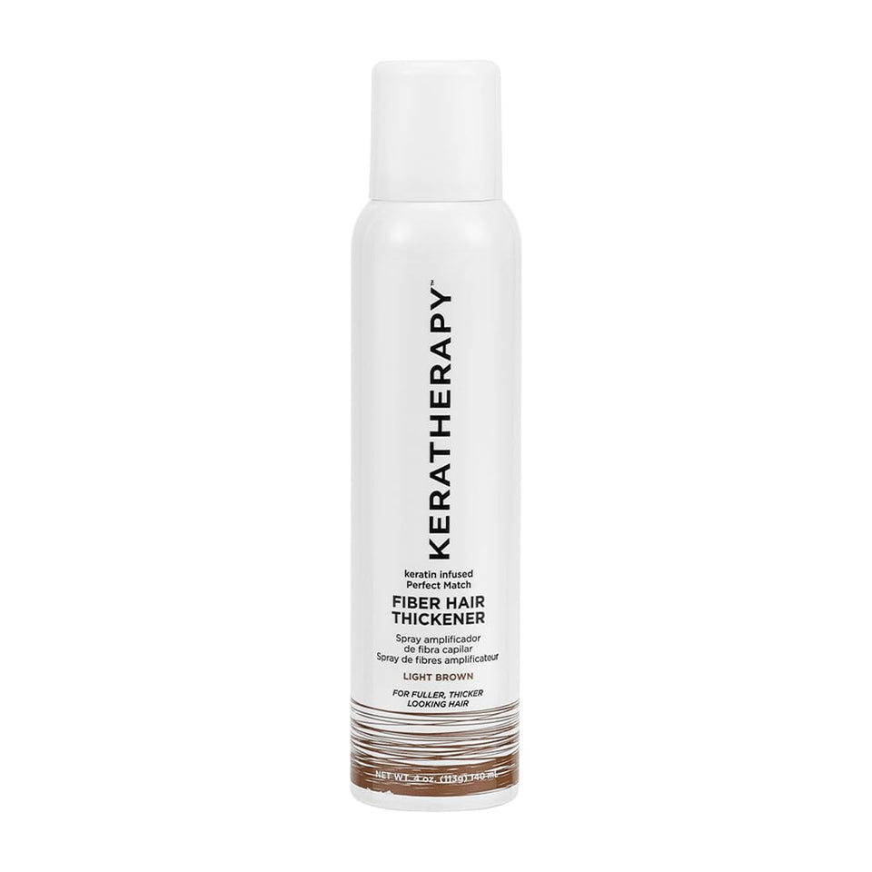 KERATHERAPY front packaging showing light brown bottle and label benefits