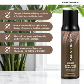 Keratherapy texture on hair strand illustrating natural finish benefit