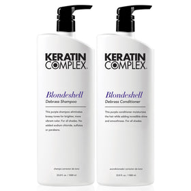 Keratin Complex front packaging showing duo and benefits