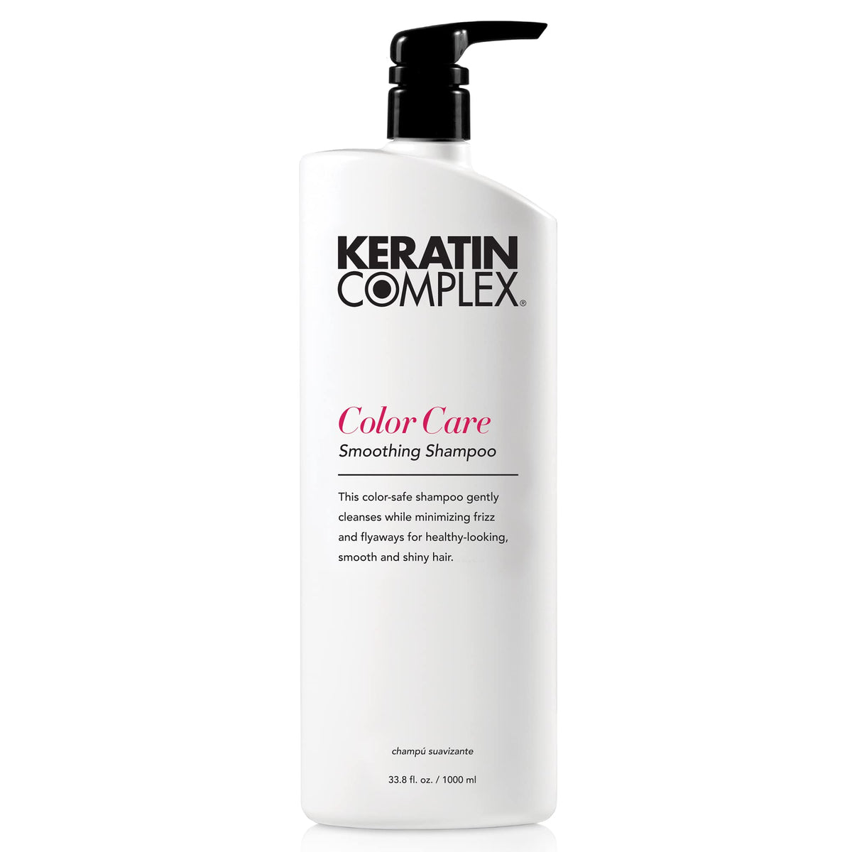 Keratin Complex front packaging showing large bottle and benefit of color protection