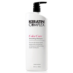 Keratin Complex front packaging showing large bottle and benefit of color protection