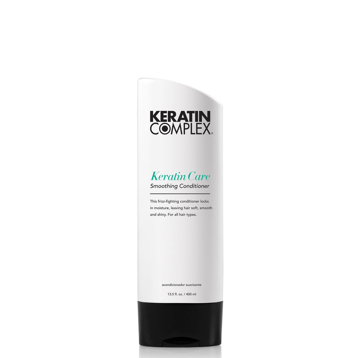 Keratin Complex front bottle showing 13.5 fl oz size and frizz-control benefit