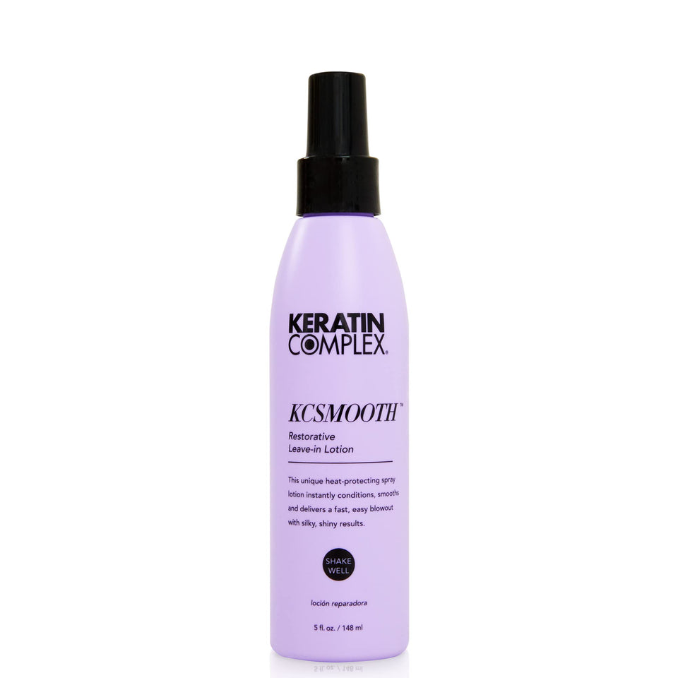 Keratin Complex front packaging shows product and benefits for quick identification