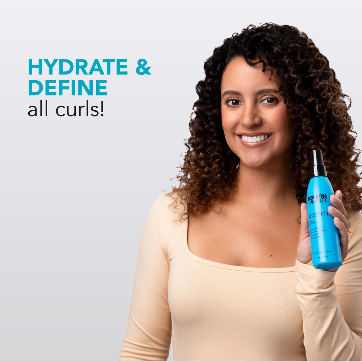 Keratin Complex cream texture close-up demonstrating lightweight moisturizing