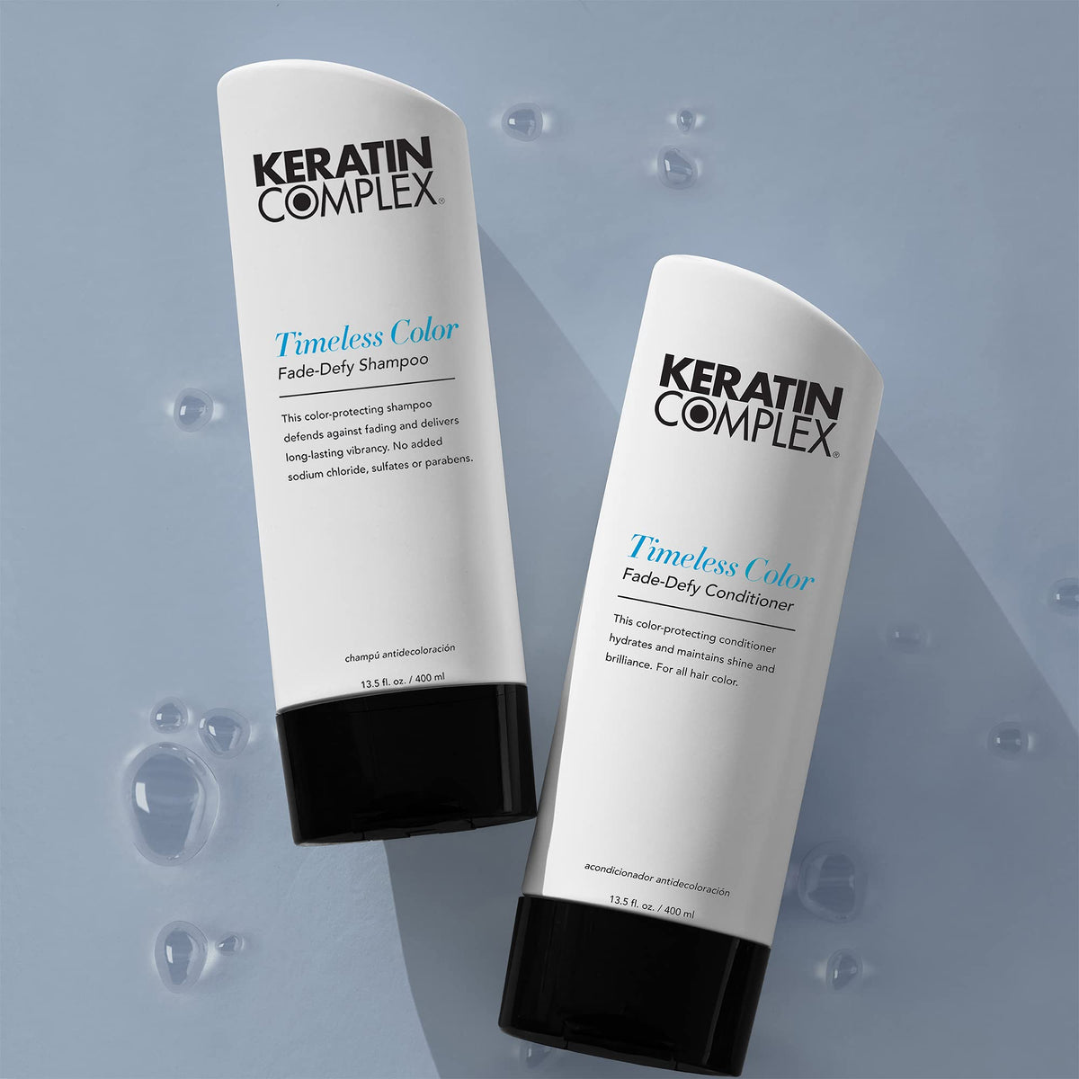 Keratin Complex 33.8 fl oz size comparison showing value and longevity