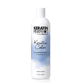 Keratin Perfect front bottle showing packaging and benefit of color protection