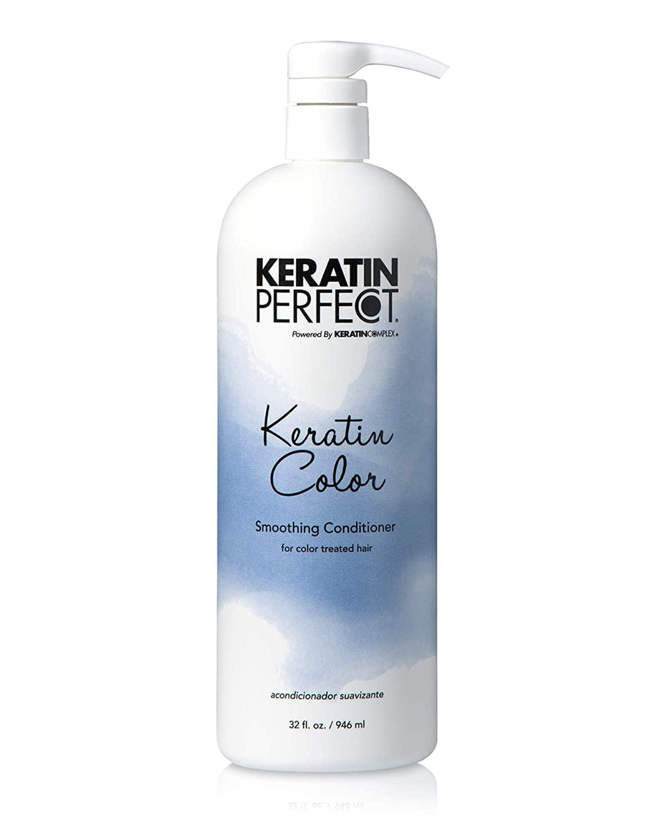 Keratin Perfect front packaging 32oz showing label and benefits