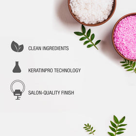 Keratin Perfect pump and cap detail highlighting easy dispensing and control