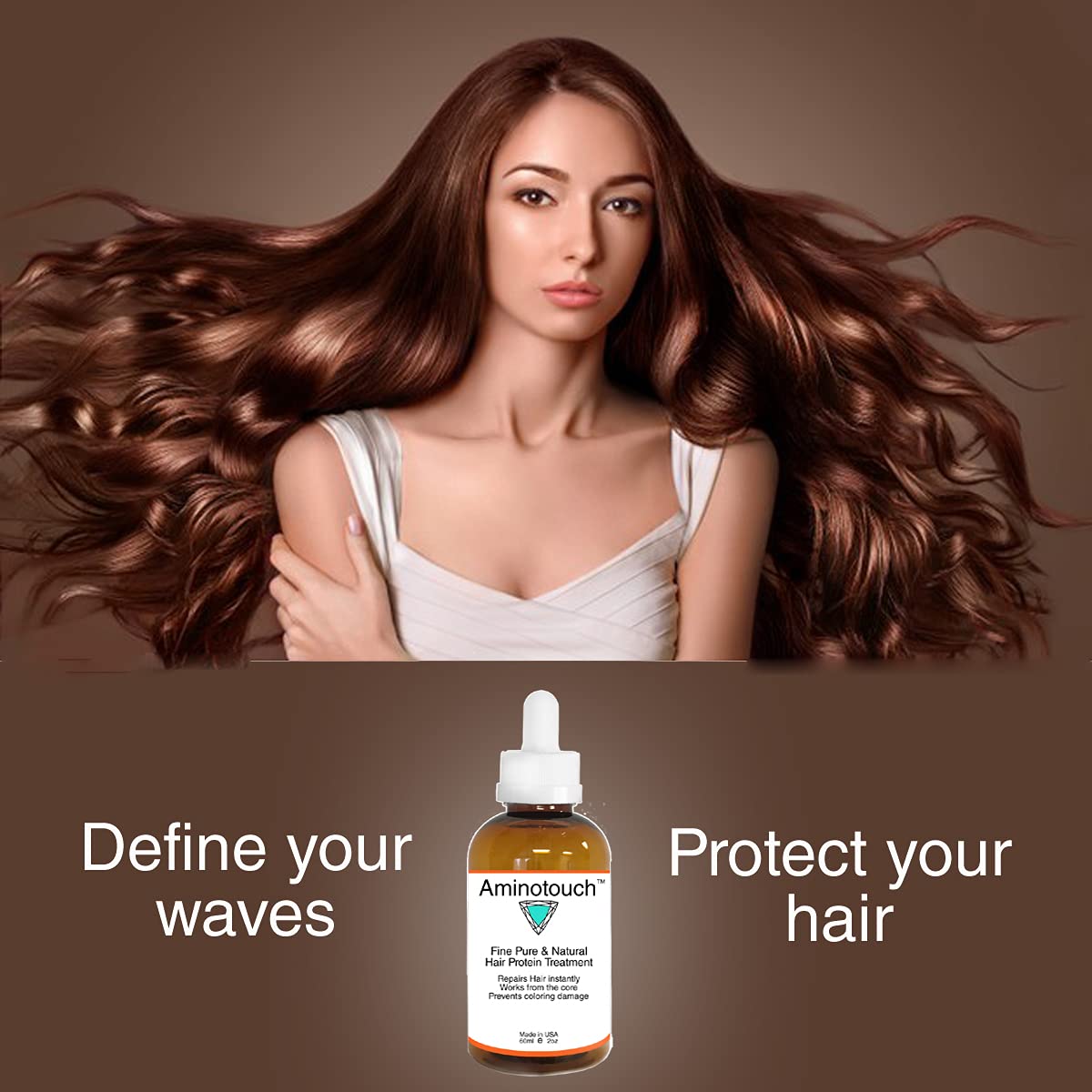 KERATIN RESEARCH salon stylist applying Aminotouch to hair showing professional-use benefit