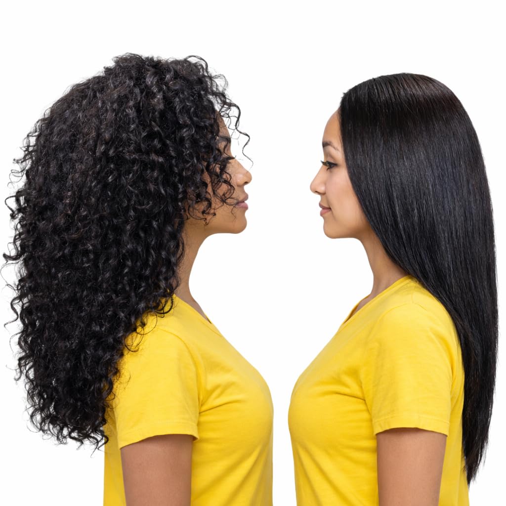 KERATIN RESEARCH flat iron heat-sealing hair to lock in smoothness benefit