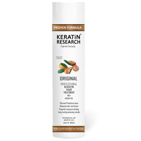 KERATIN RESEARCH front package showing professional smoothing benefits