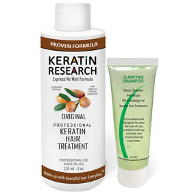 KERATIN RESEARCH front packaging showing full product and branding benefits