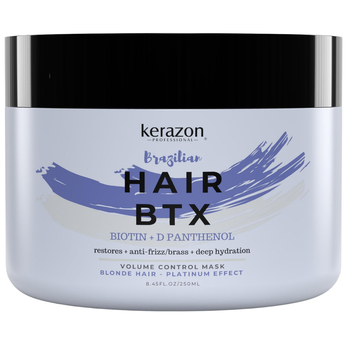 Kerazon Professional front packaging showing product benefits and purple mask