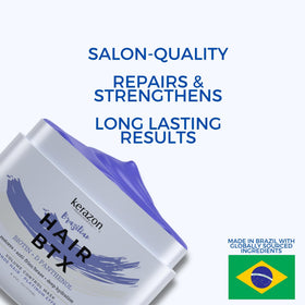 Kerazon Professional label close-up showing instructions and professional formula