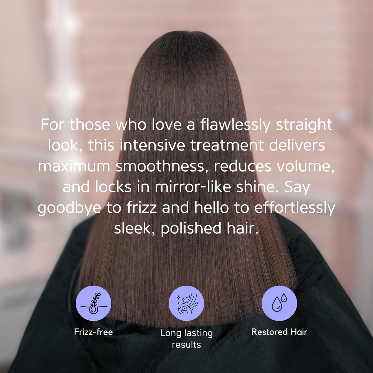 Kerazon Professional blow-drying step demonstrating smoother, shinier finish