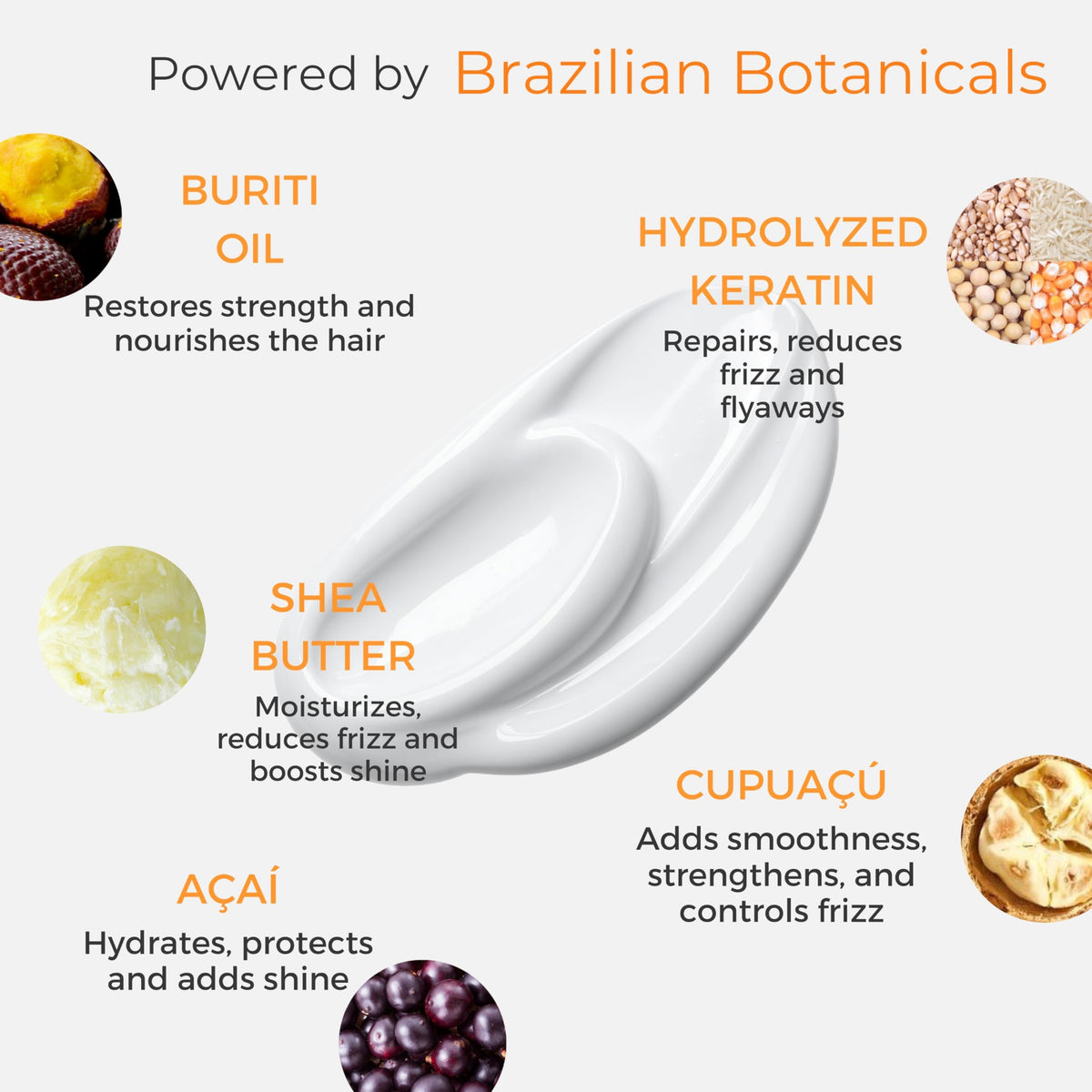 Kerazon Professional open jar top view revealing rich moisturizing formula