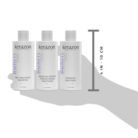 Kerazon Professional kit held in hand showing compact 2 fl oz scale