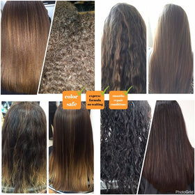 Kerazon clarifying shampoo close-up bottle showing texture and easy application benefit