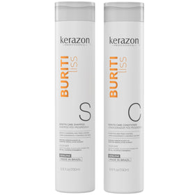 Kerazon front packaging showing dual pack for keratin protection and frizz control