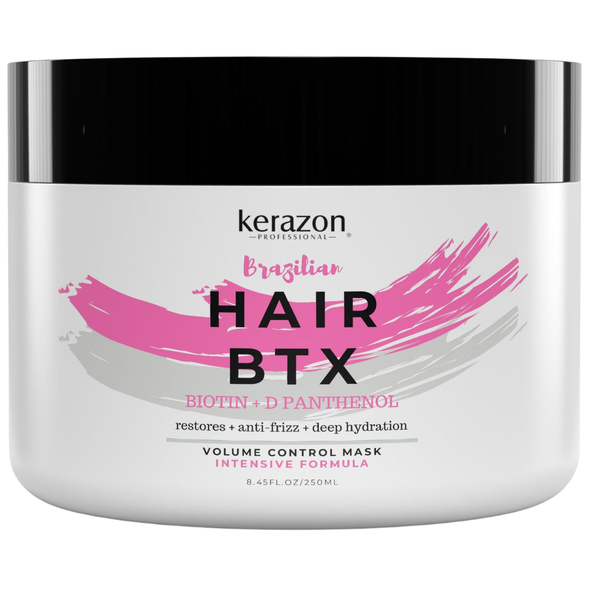 Kerazon Professional front packaging showing 8oz mask and benefits