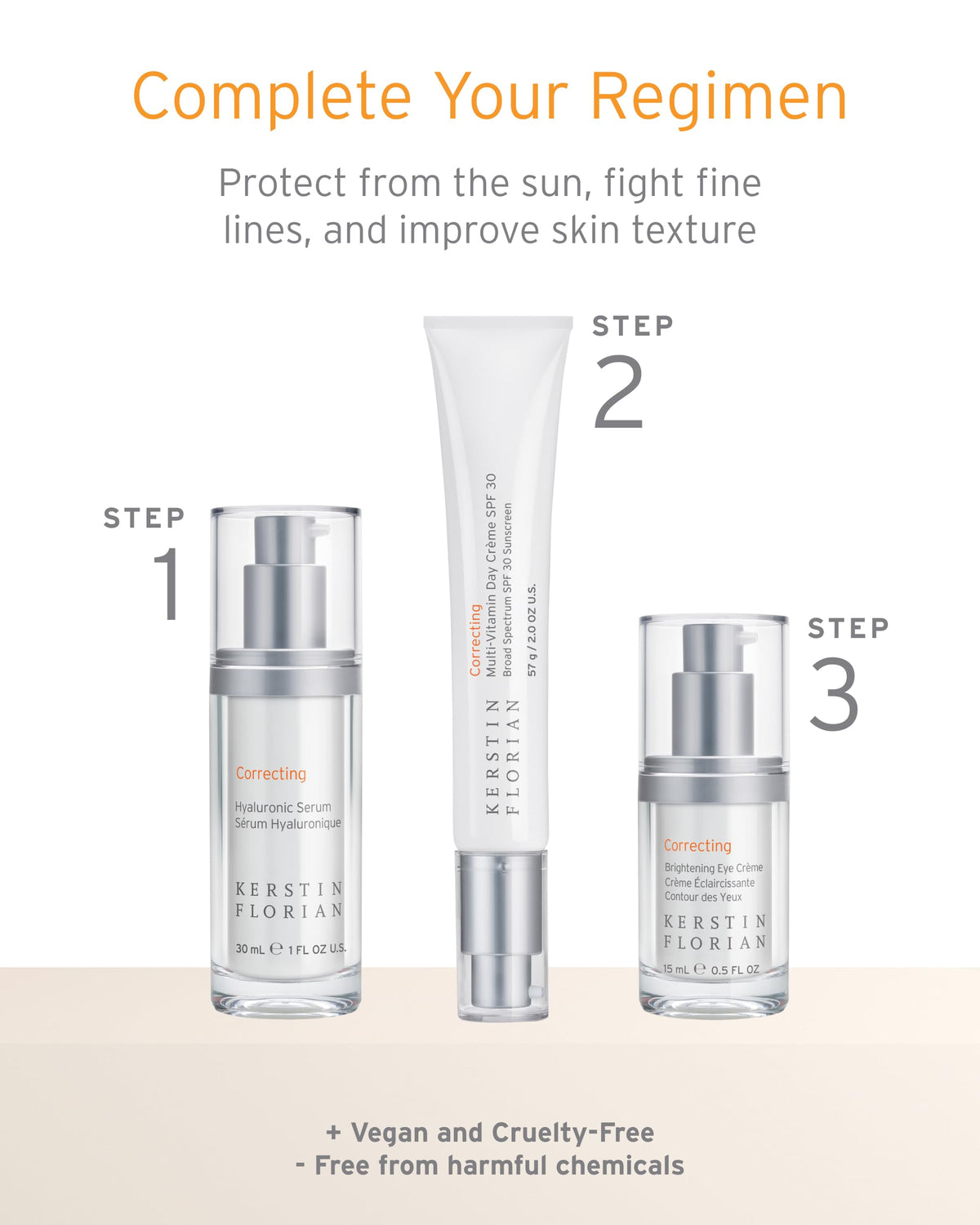 Kerstin Florian serum spa lifestyle setting conveying luxurious, calming self-care benefit