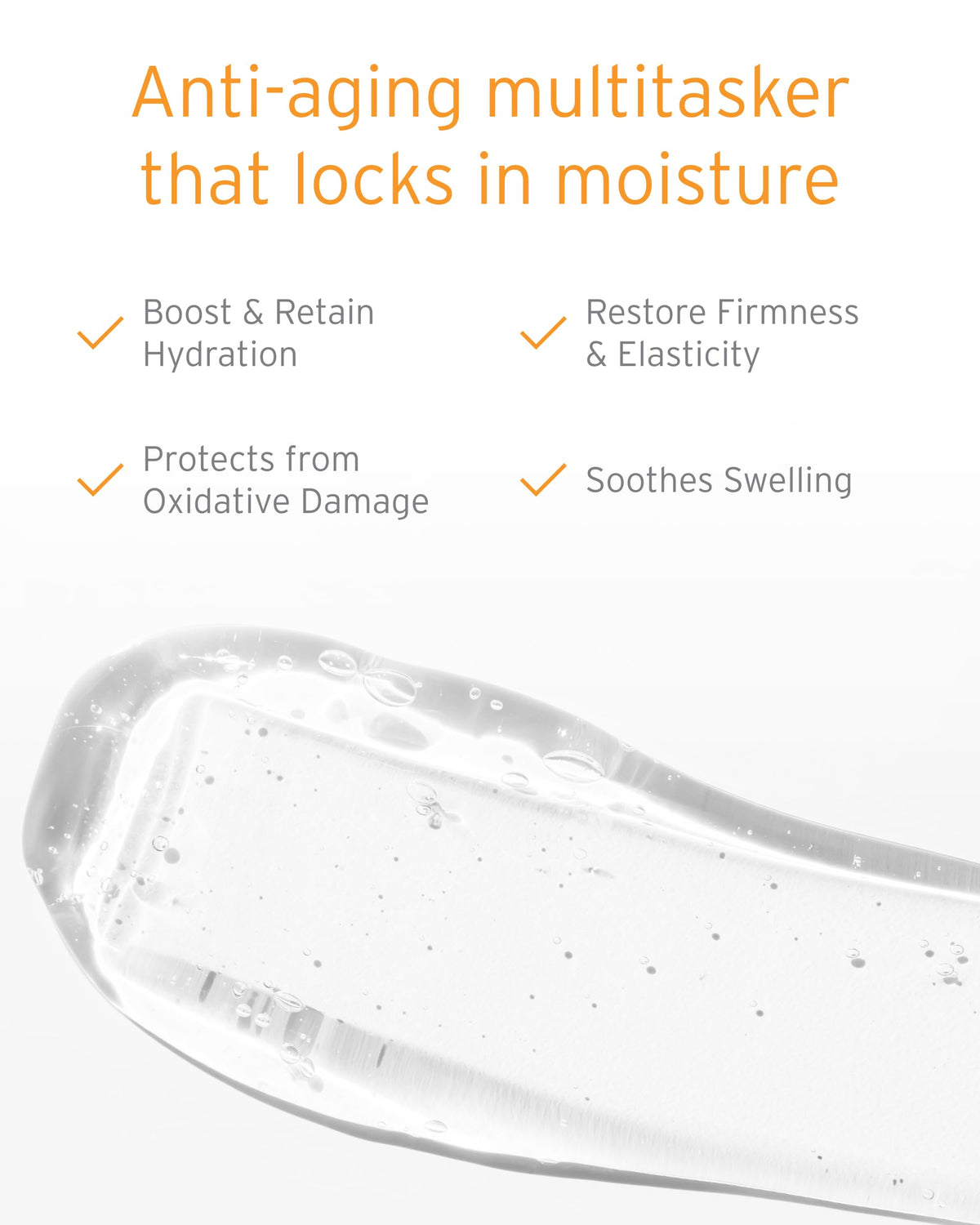 Kerstin Florian serum texture close-up demonstrating lightweight, fast-absorbing consistency
