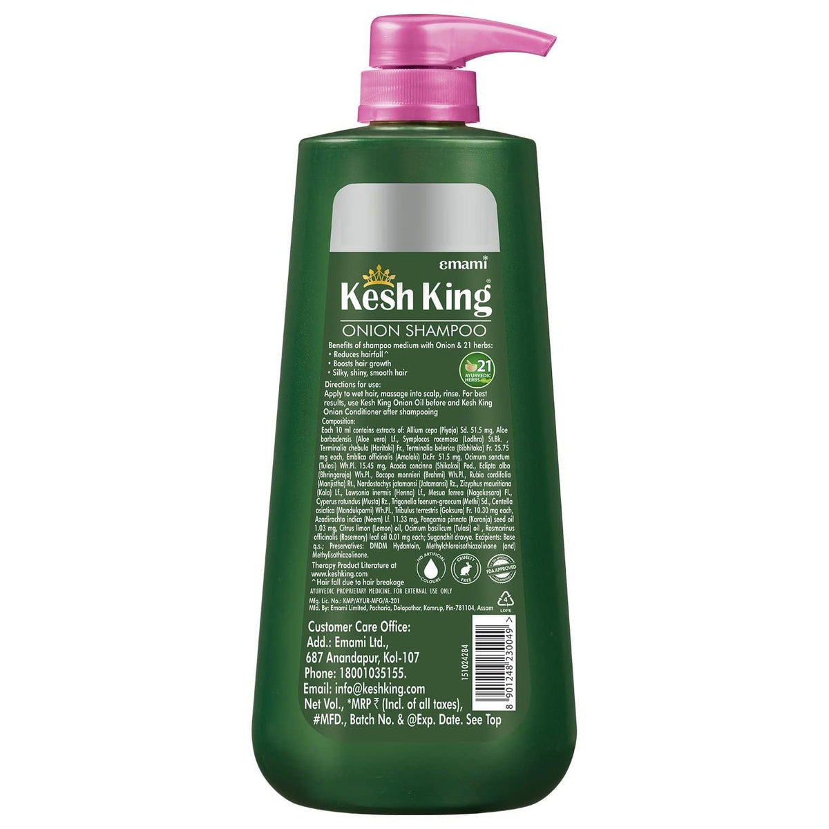 KESH KING after wash shiny hair showing improved manageability