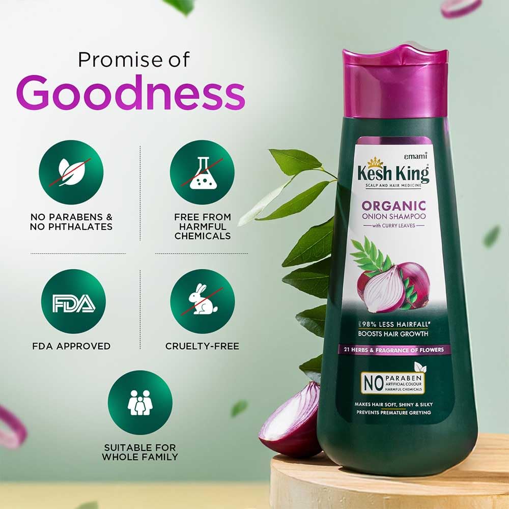 KESH KING in-use lather on wet hair demonstrating effective cleanse