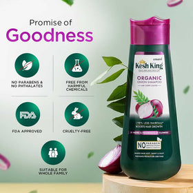 KESH KING in-use lather on wet hair demonstrating effective cleanse