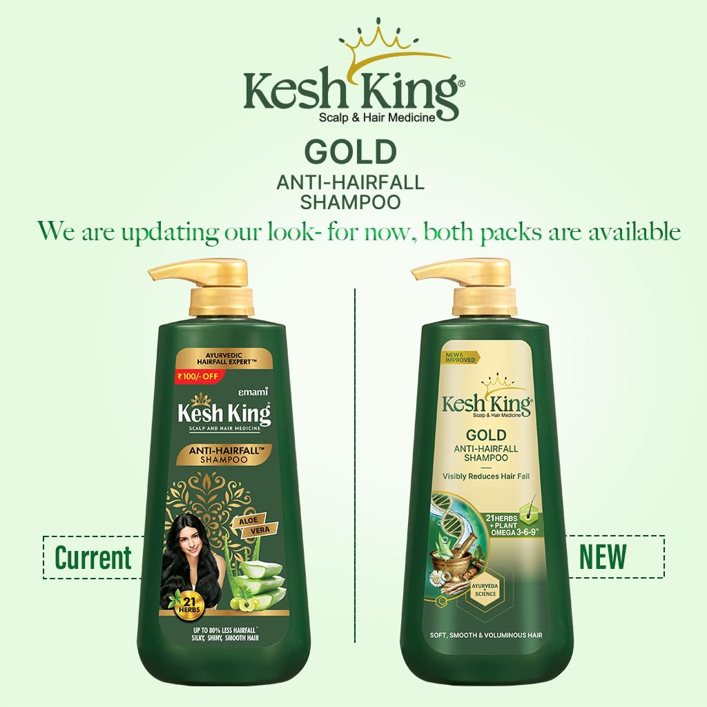 KESH KING back label closeup highlighting ingredients and usage benefit