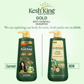 KESH KING back label closeup highlighting ingredients and usage benefit