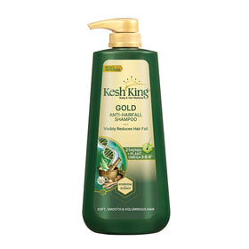 KESH KING front bottle view showing product and easy-pour design benefit