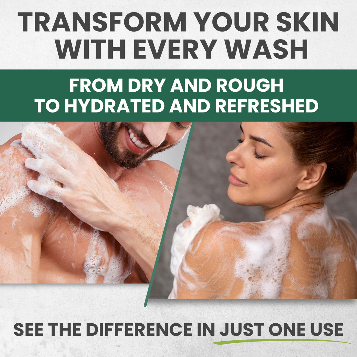 KESMEDIK wash applied to feet after sport to help remove sweat and odor