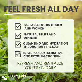 KESMEDIK applied to feet in shower, helps reduce odor and buildup