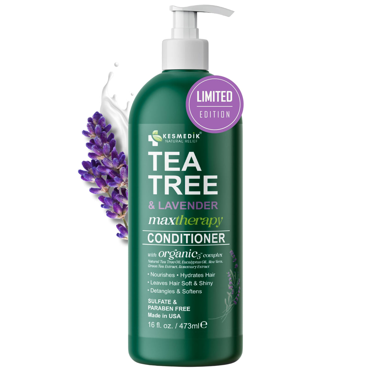 KESMEDIK front packaging showing 16 fl oz bottle and calming label benefits