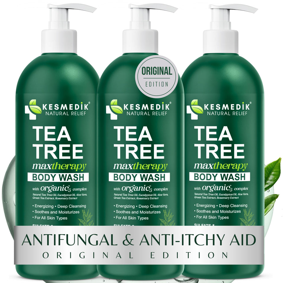 KESMEDIK front packaging showing MaxTherapy body wash benefits