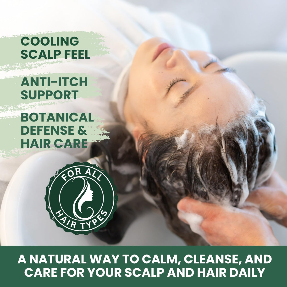 KESMEDIK tea tree and eucalyptus ingredients highlighting natural refresh