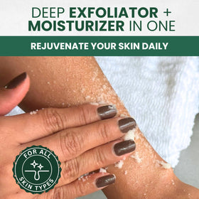 KESMEDIK product label highlighting tea tree oil and Himalayan salt