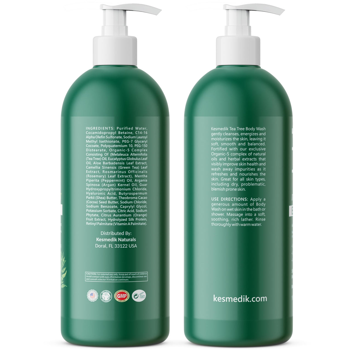 KESMEDIK on bathroom shelf with plants, natural skincare aesthetic