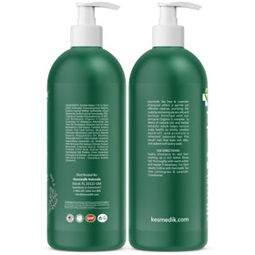 KESMEDIK bottle on bathroom shelf showing stylish storage and daily use