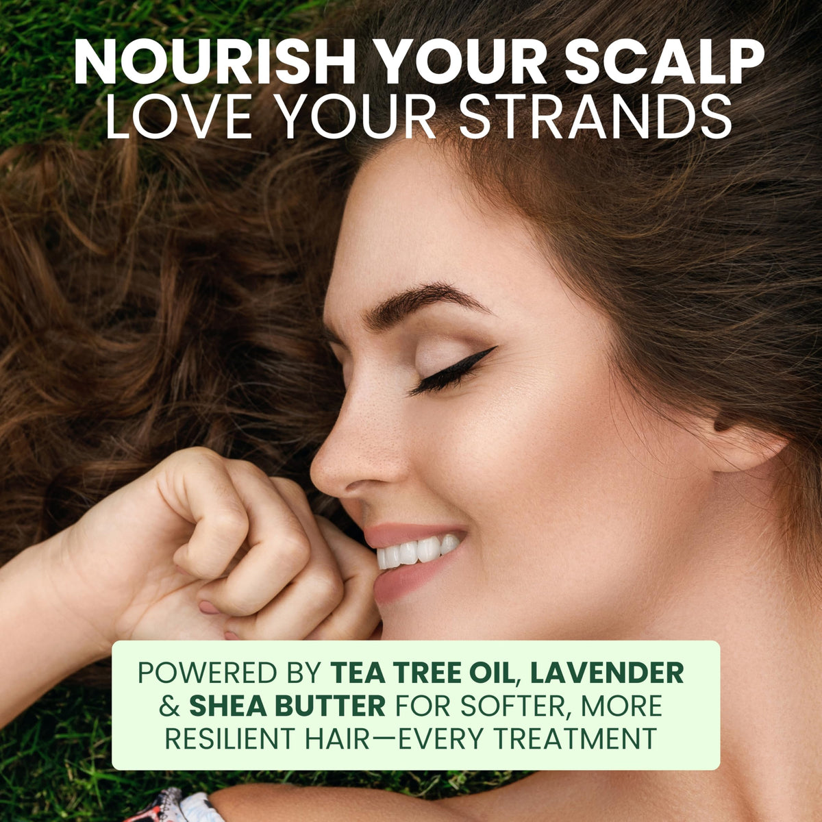 KESMEDIK scalp massage demonstration showing soothing application and fresher scalp benefit
